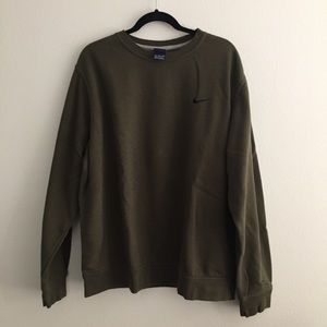 Nike green sweatshirt crew neck